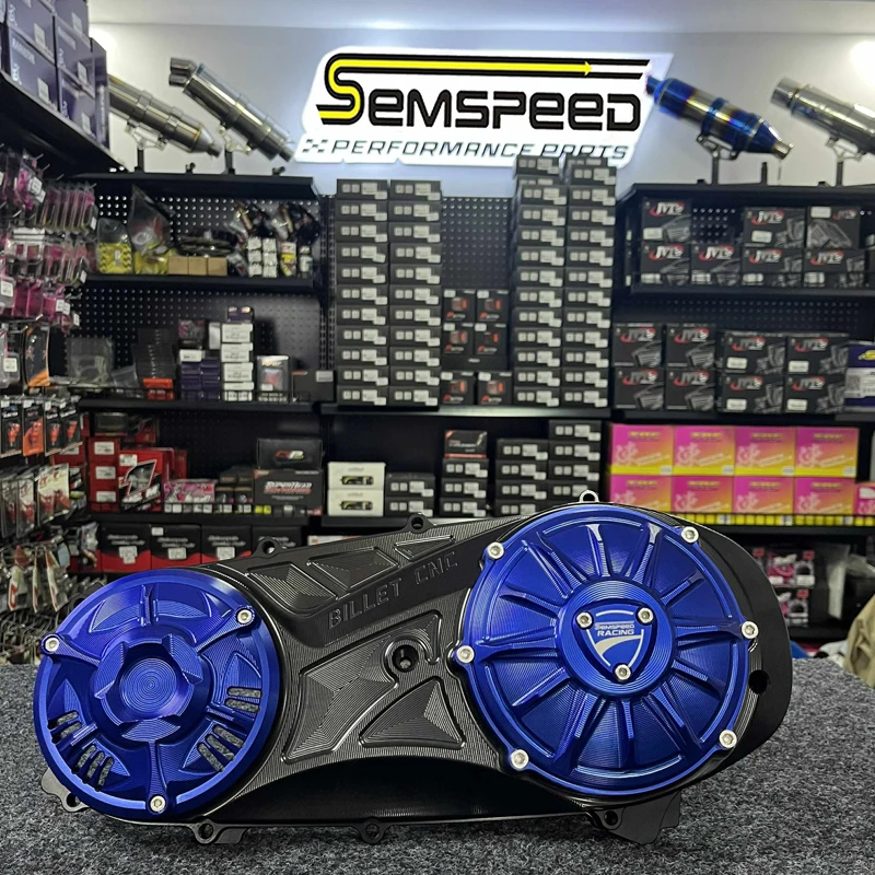 

Semspeed Alloy Crank Case Cover CNC BILLET CVT Cover For Honda Giorno 125 PCX 125 160 ADV 160 2021-2025 Motorcycle Accessories