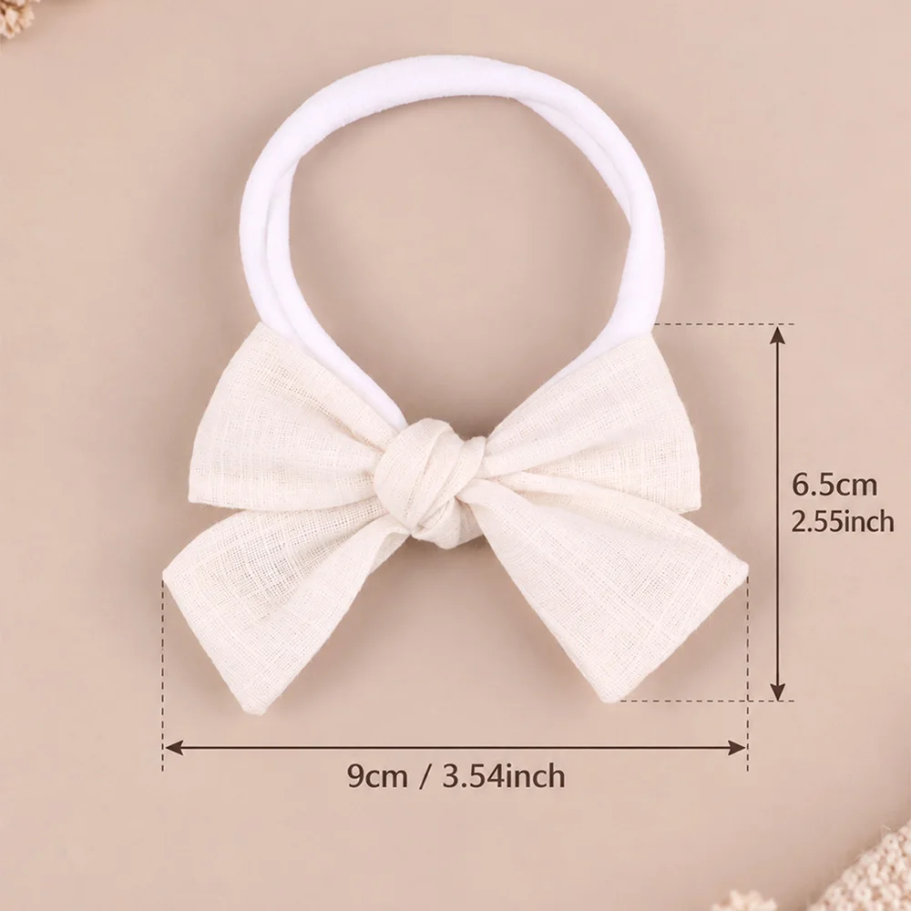 Baby Bow Headband Set Newborn Toddler Girls Nylon Hairband Lace Floral Corduroy Muslin Bow Hair Accessories Photo Prop Gift