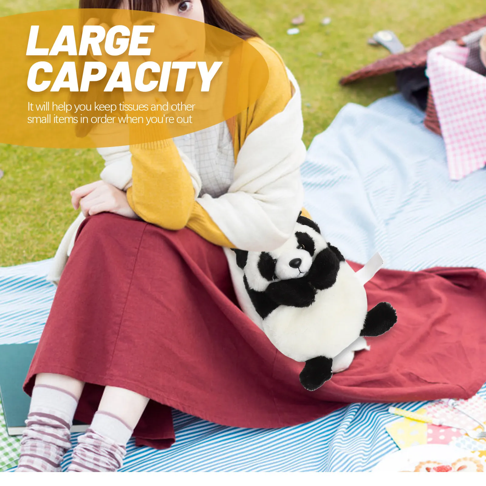 

Lovely Panda Shoulder Bag Adjustable Strap Cute Crossbody for Holiday Travel Daily Fashion Panda Bags Cute Cartoon Bag