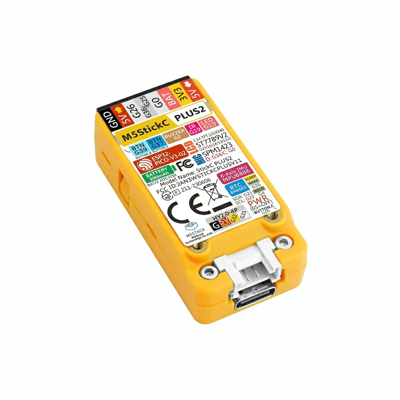 M5Stack M5StickC PLUS2 ESP32-PICO Mini IoT-ontwikkelkit IR en WiFi 1,14-inch TFTS-scherm IoT-controller