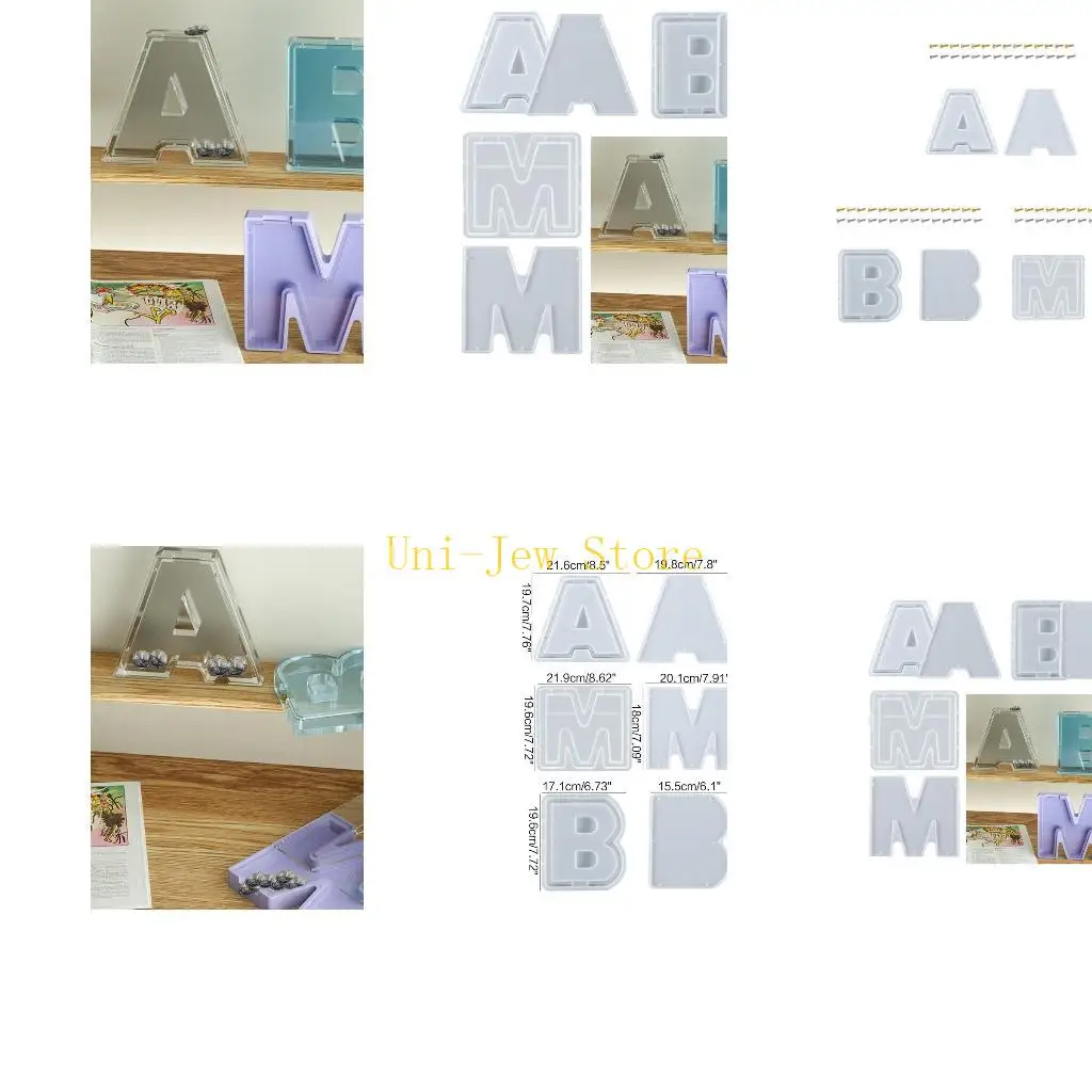 

40GB Piggy Resin Molds English Letter Storage for Tank Mold for DIY