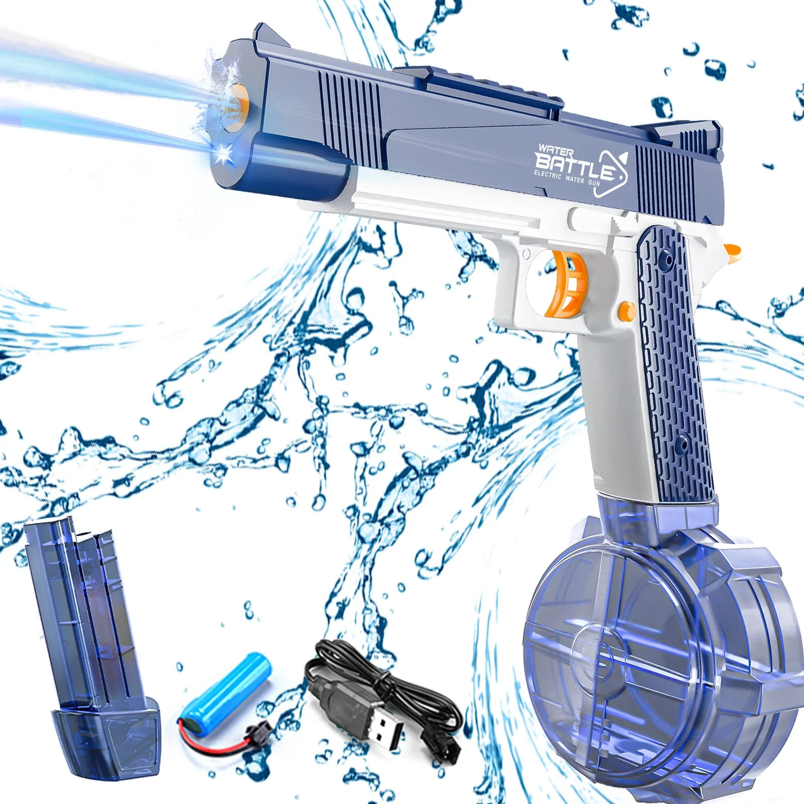 Summer Water Gun non Electric Pistol High-pressure Full Automatic Shooting Water Beach Gun For kid Children Boys Girls Adult Toy