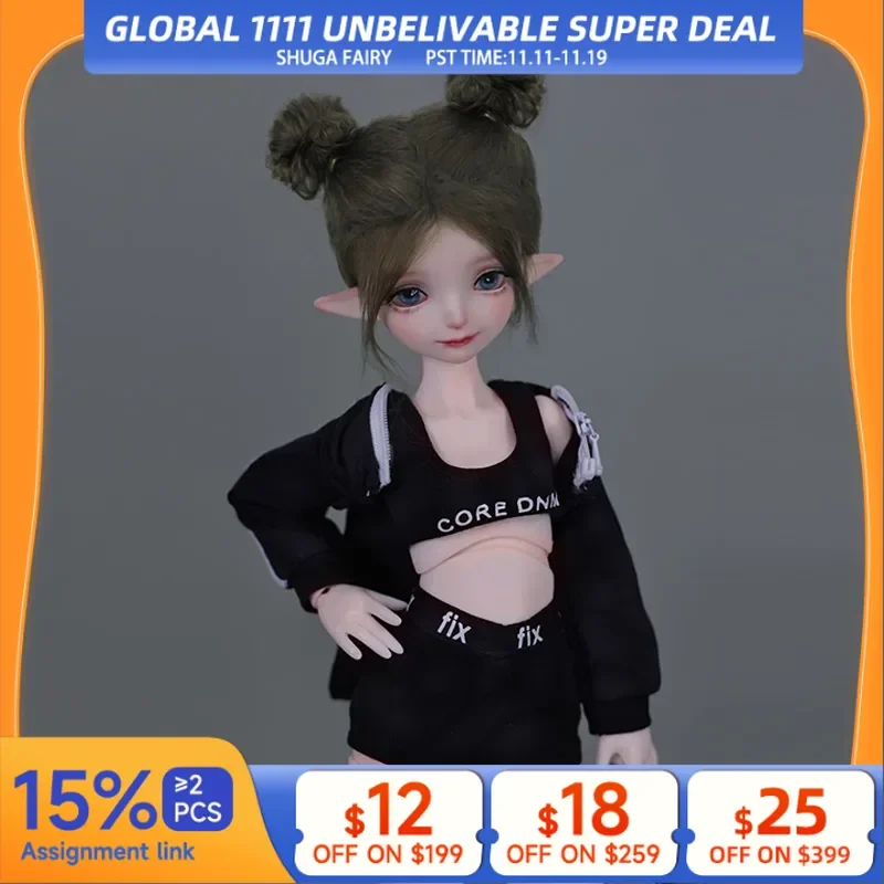 

BJD Doll 1/5 Wendy Xiao Xue YangYang Body Style Fashion Sport Style Elf's Ear Resin Toys Ball Joint Make Up Doll