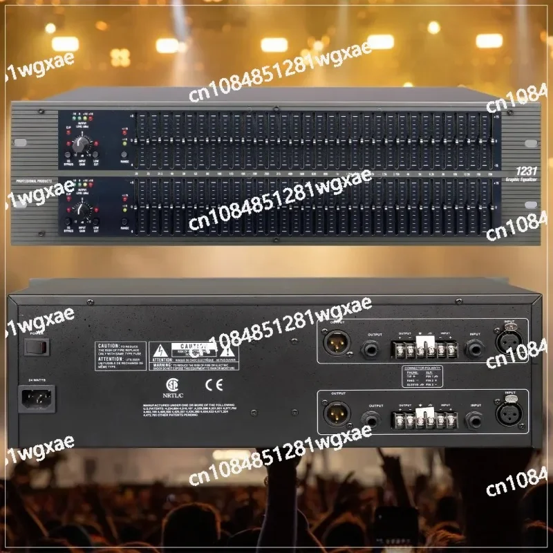 

Processor Audio Equalizer 31 Band Graphics DBX-1231 Factory Wholesale Dual Equalizer Professional Audio
