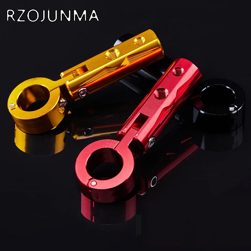 RZOJUNMA  Motorcycle Expansion Handlebar Mount Adapter Multi-function Motorbike Light Expansion Bracket Phone Holder Stand