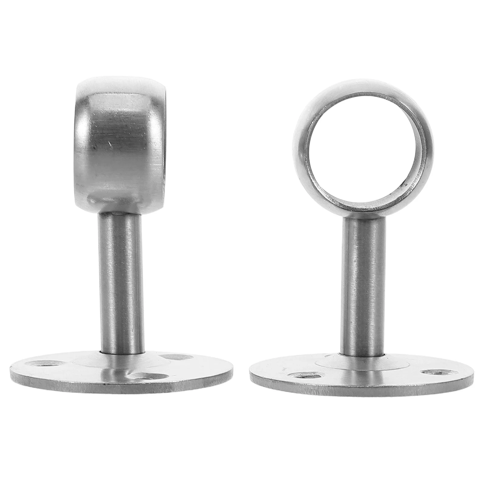 

2pcs Stainless Steel RV Accessories Durable Curtain Rod Holders Bracket for Shower Towel Hanger Pole Mount Dowel Support
