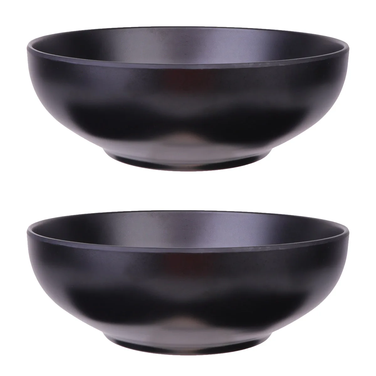 

1pc Imitation Porcelain Ramen Bowl Noodle Container Heat Resistant Melamine Tableware Stackable Bowl For Home