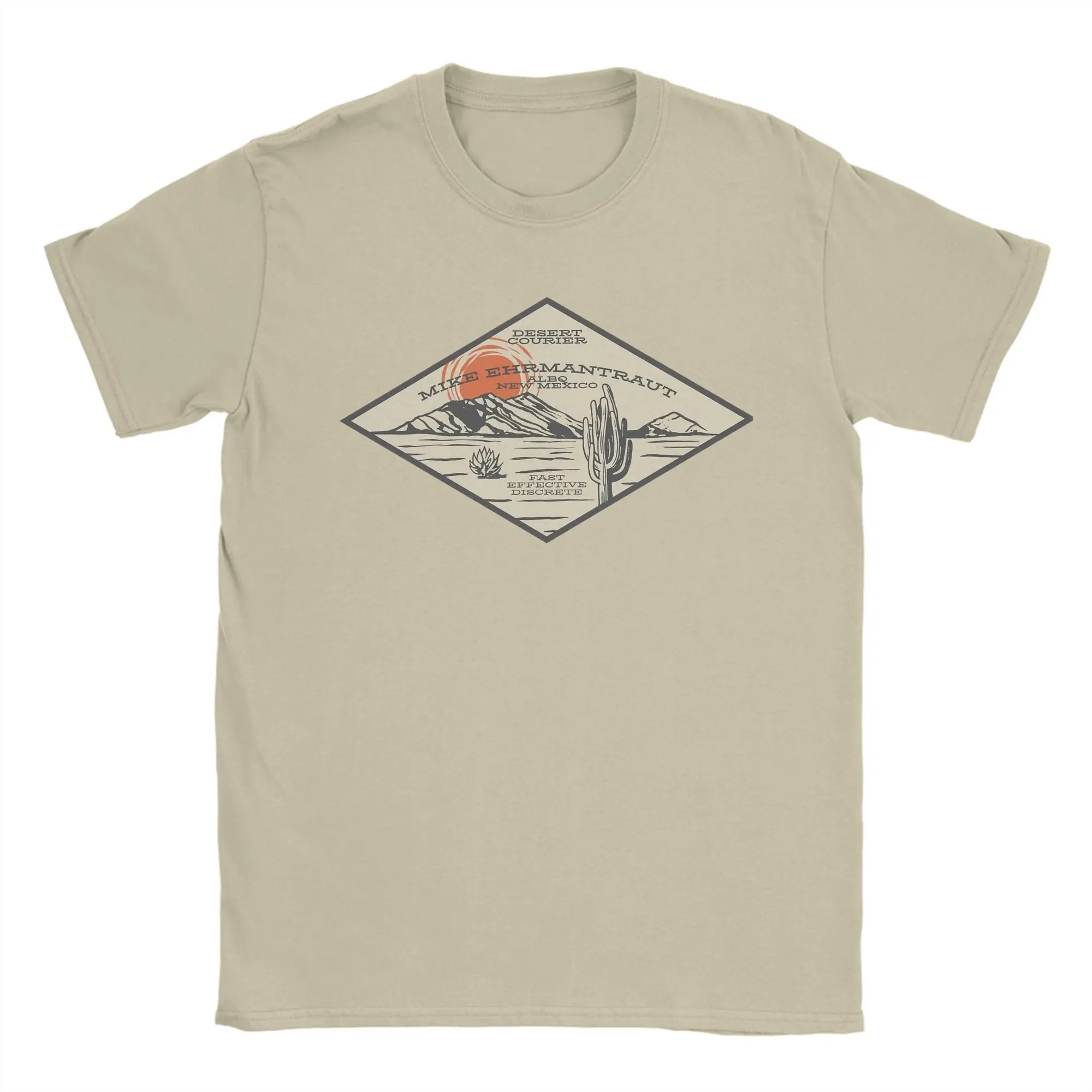 Vintage Mike Ehrmantraut Desert Courier Breaking Bad T-Shirts Men 100% Cotton T Shirt  Short Sleeve Tee Shirt Graphic Clothes