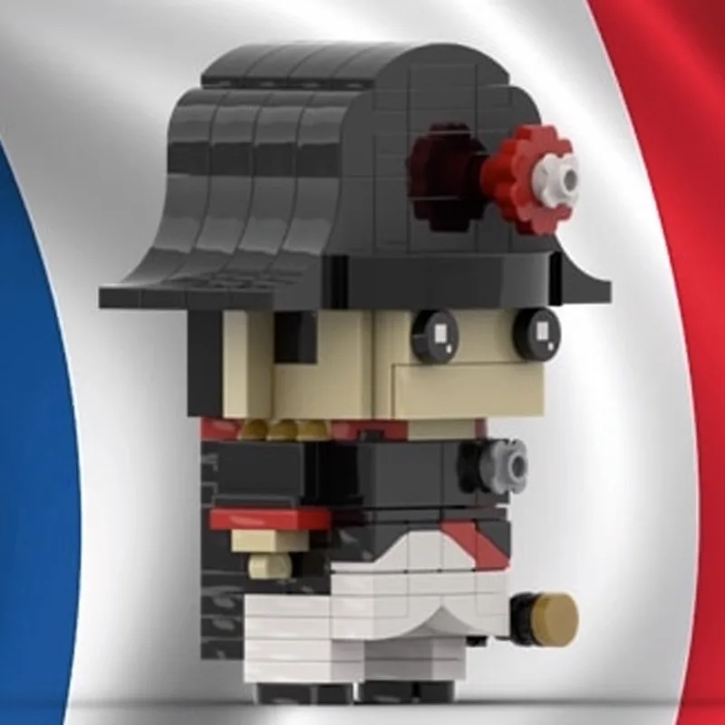 MOC Assembled Building Blocks Assembling Gifts Brickheadz Creative Toy Figure Empire Napoleon moc-78535