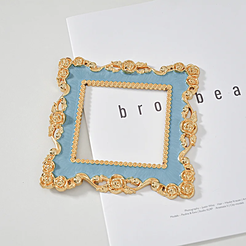 24 Mô Hình Vàng Bạc Trắng Họa Tiết Retro Khung Ảnh Chụp Ảnh Trang Trí Đạo Cụ Móng Comestics Chụp Ảnh Đồ Trang Trí