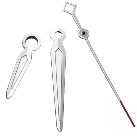 NH35 NH36 시계 바늘 녹색 빛나는 실버 컬러 시계 자동 운동 부품