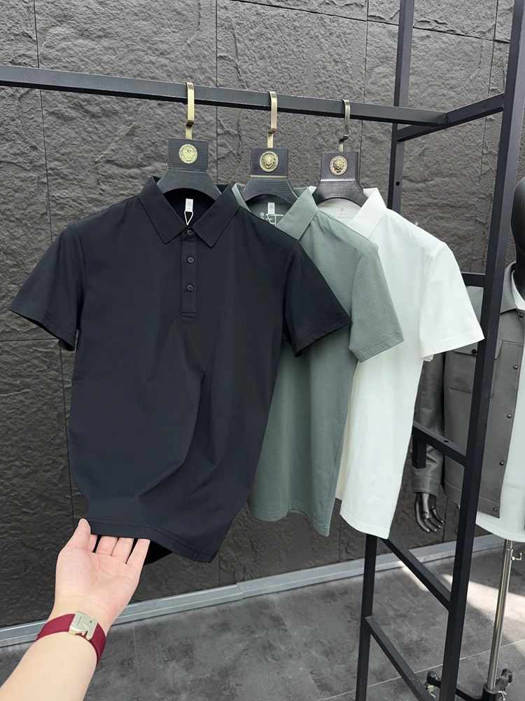 

Qui Dry Breathable ort Sve irt Men's Casual Commute Outdoor Pure Color Summer Function Top Men's Faion