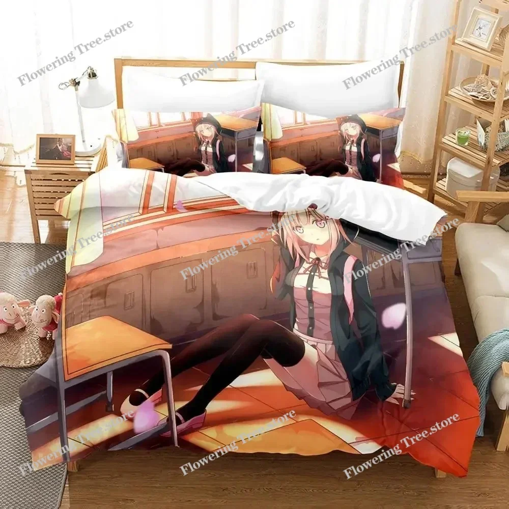 

Anime Danganronpa V3 Bedding Set Duvet Cover Bed Set Quilt Cover Pillowcase Comforter king Queen Size Boys Adult029