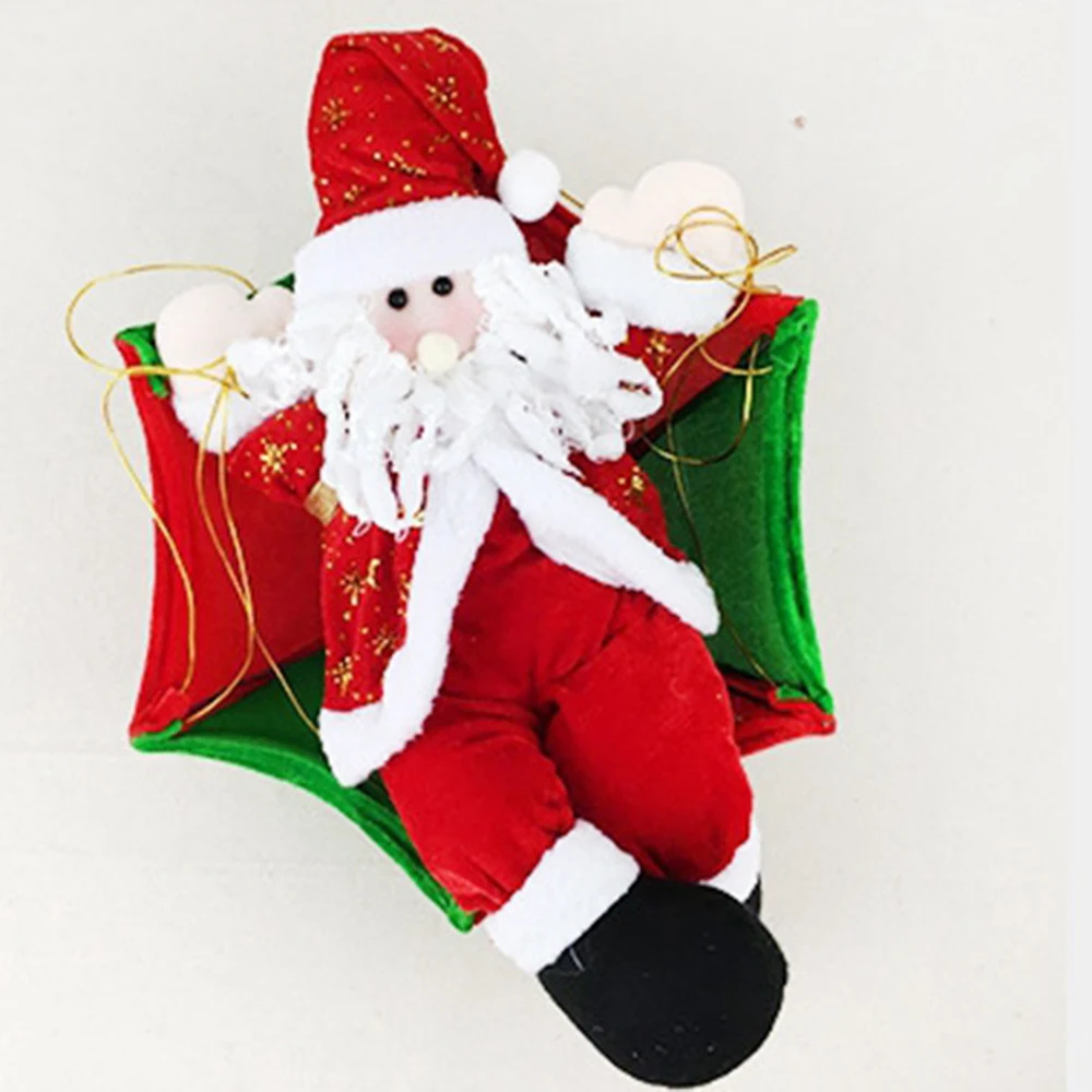 Parachute Santa Claus Christmas Decorations Outdoor Parachute Santa Claus Doll Pendant New Year Decor Ornaments