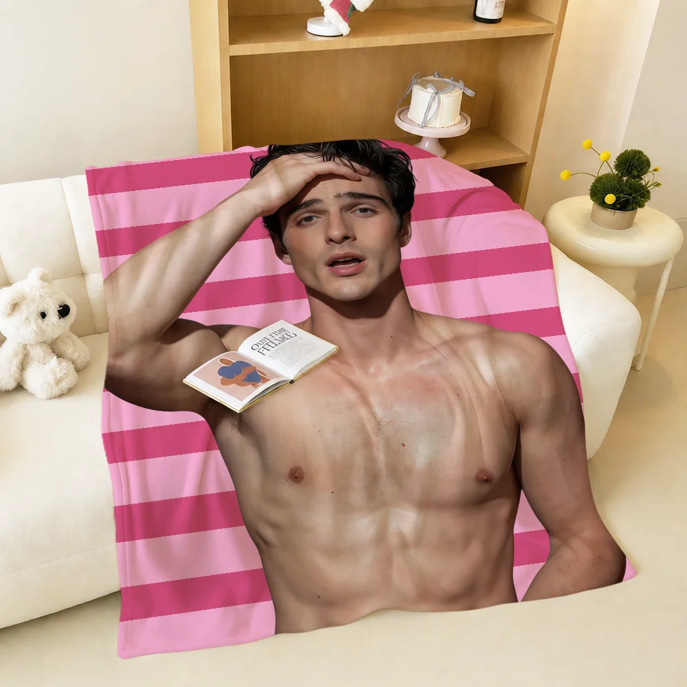 Actor J-Jacob Elordi Blanket Warm Soft Plush Blanket For Sofa Living Room Nap Home Bedroom Travel Gift Flannel Pet Hogar