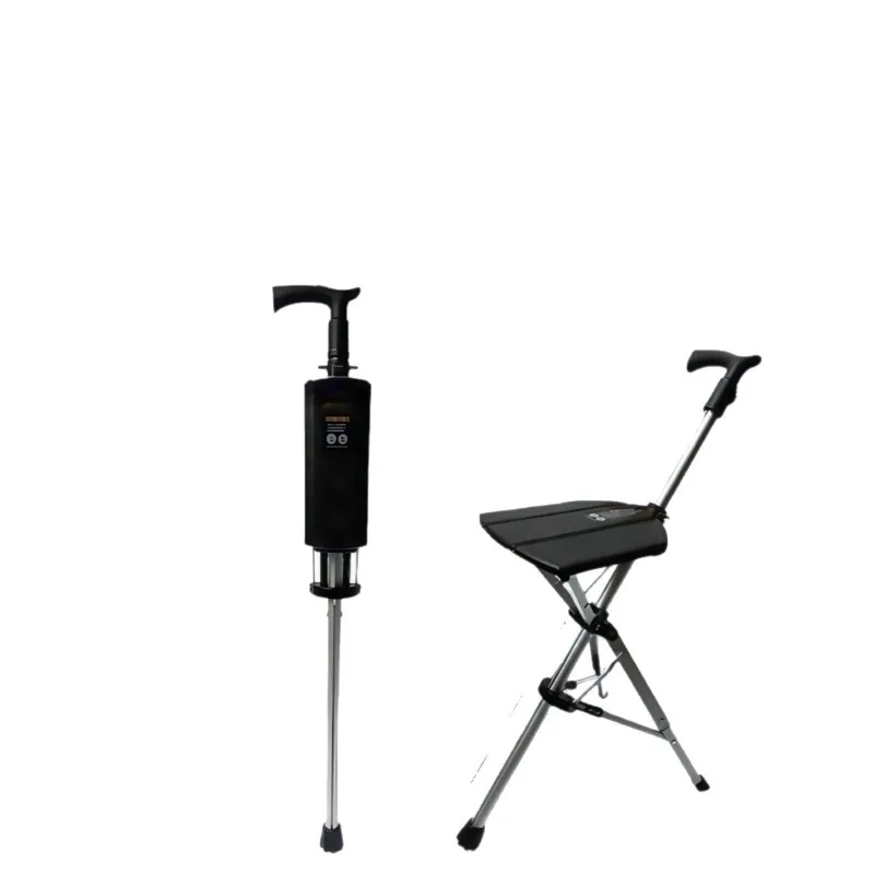 Outdoor mountaineering folding with stool light stool portable walking stick