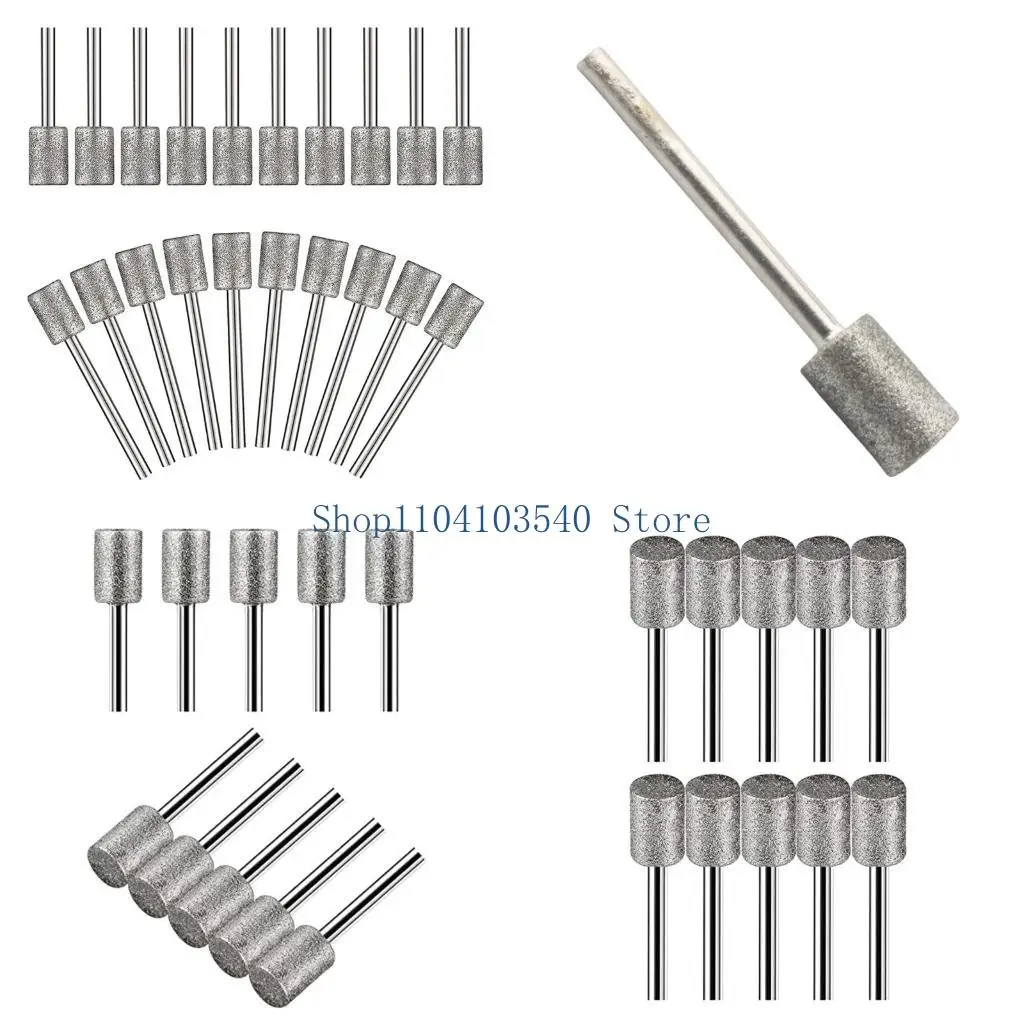 

02DC Точные затвердевшие шлифовальные головки диаметром 8 мм диаметром 45 мм 3 мм, совместим с большинством шлифовальных машин