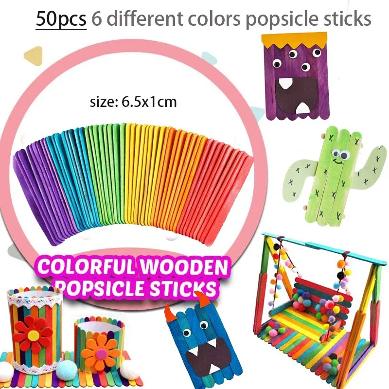 1000pcs Kids Crafts Art Supplies Kit Pipe Cleaners Pompoms Foam Stickers Feather Felt Cloth Button DIY Creative Craft Toy Gifts