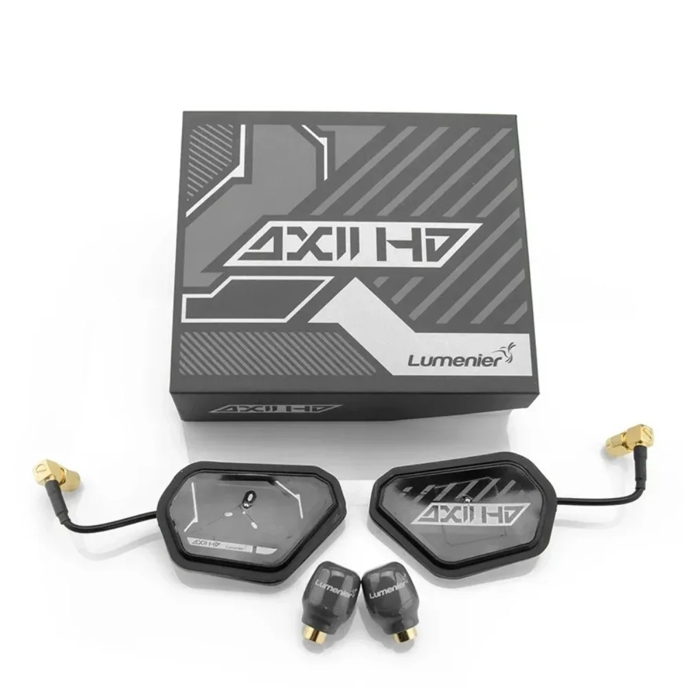 UniFlyLumenier AXII HD V2 5.8GHz 8.2dBi Patch 2.2dBi Stubby Signal Range Extender Antenna Combo For Digital HD FPV Goggles