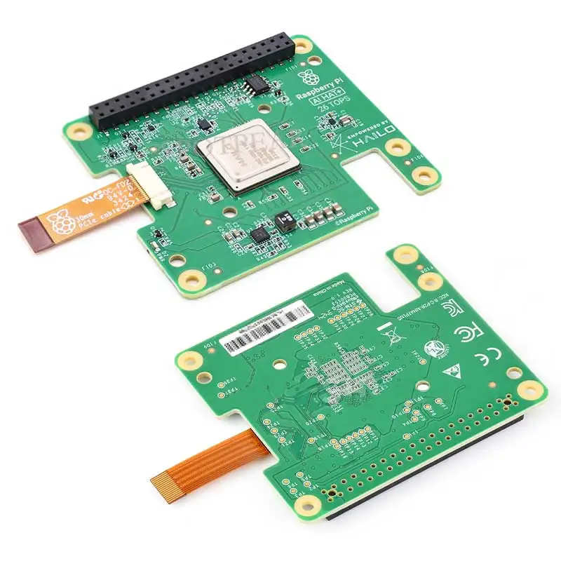 VivaCTRaspberry Pi Official Original AI HAT+ High-Performance Hailo-8/8L 13/26Tops For Pi5 PCIe M.2 Gen3