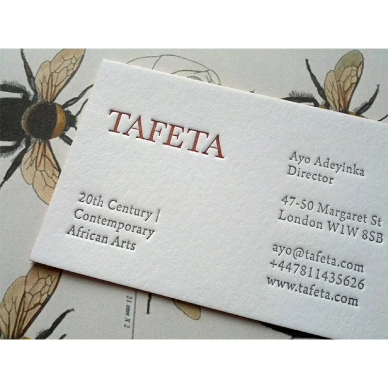 

Super elegant gold foil embossed letterpress printing paper business cards