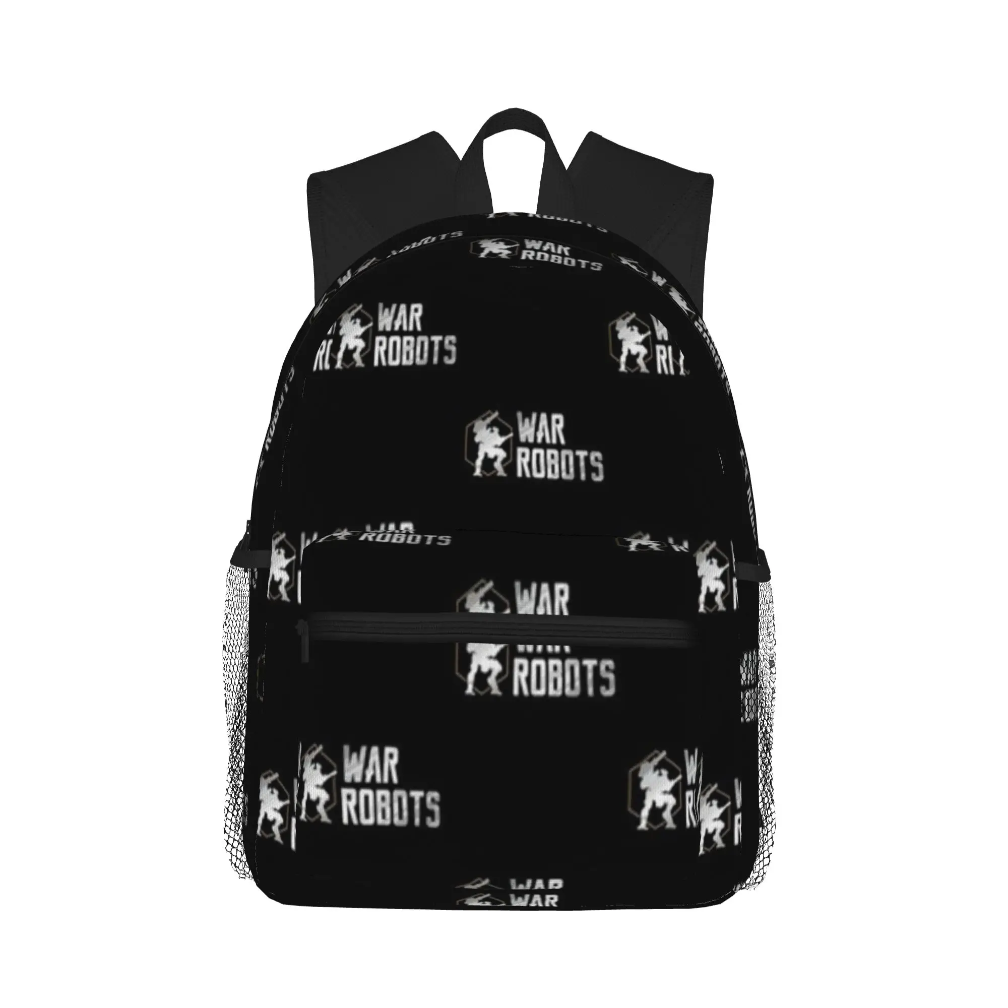 

WarRobot Grey White Casual Backpack for Students and Adults Bag
