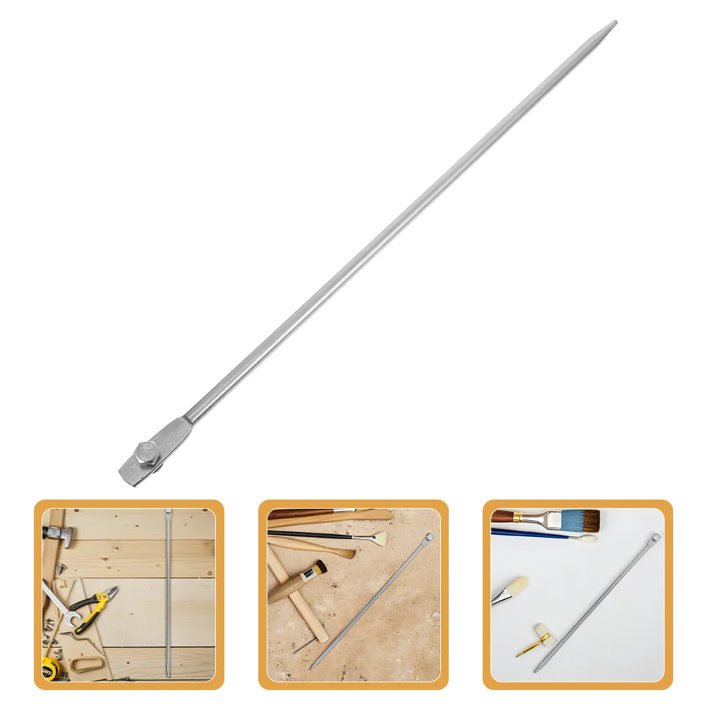 Galvanized Grounding Rod 19.65 Inch Pointed for Outdoor Electrical Systems Easy Install Ground Probe Rod for Generators Fences