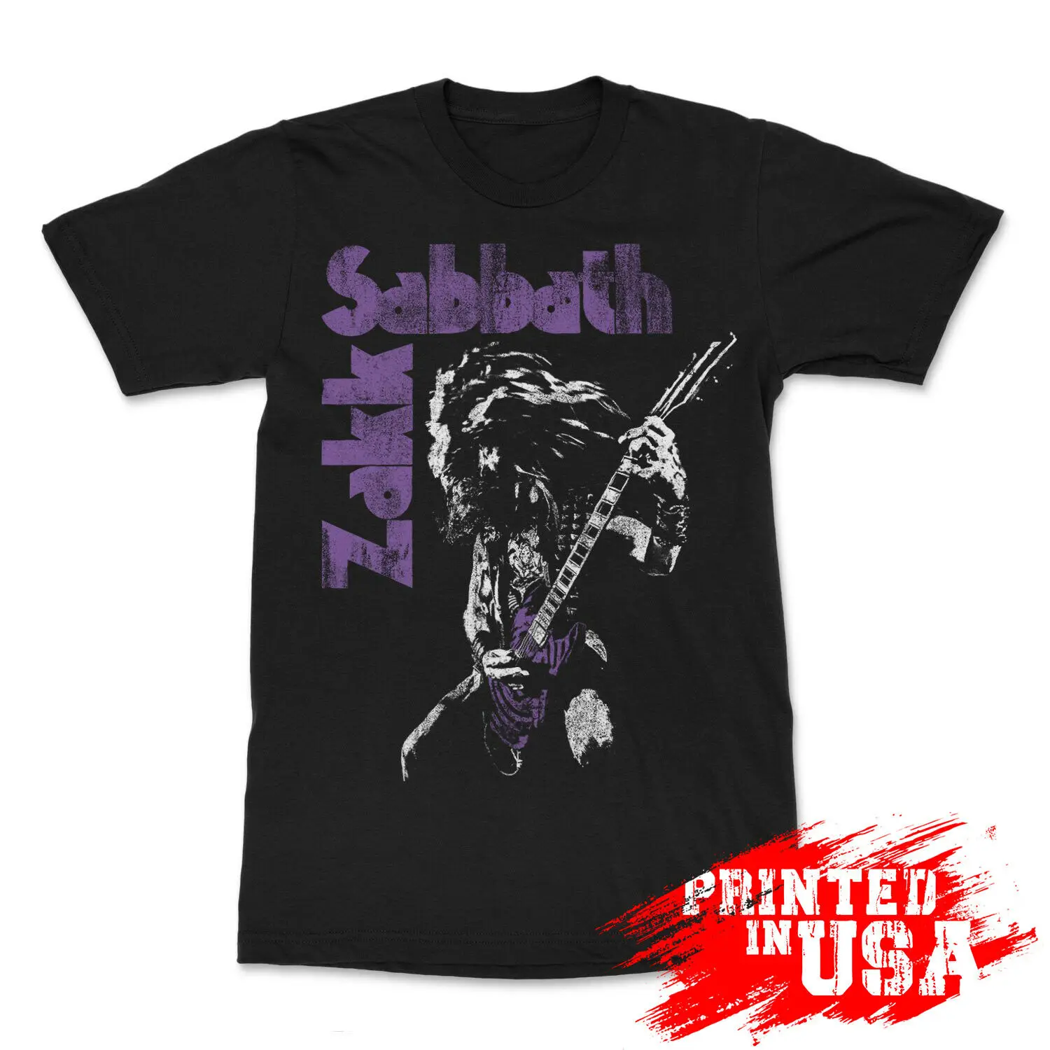 Zakk-Wylde T-shirt Zakk-Sabbath Guitar Singer Concert Tour Fan Gift