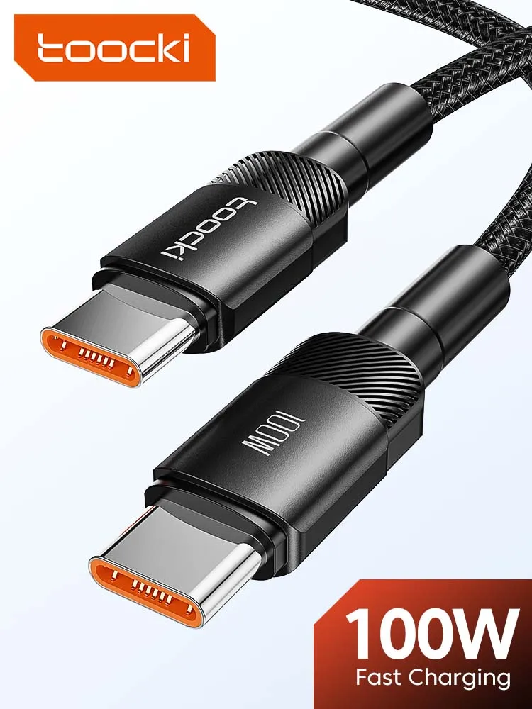 Toocki USB Type C Cable Fast Charging USB C Charger Cord For For iPhone 15 14 13 12 11 Huawei P40 P30 Realme Oppo Oneplus 1m 2m