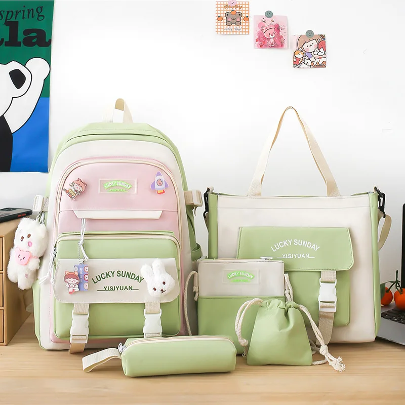 Tas Sekolah Fashion Girl 2026, Ransel Travel, Tas Punggung untuk Siswa SD SMP SMA, Kapasitas Besar, Ringan, Mochila Escolare
