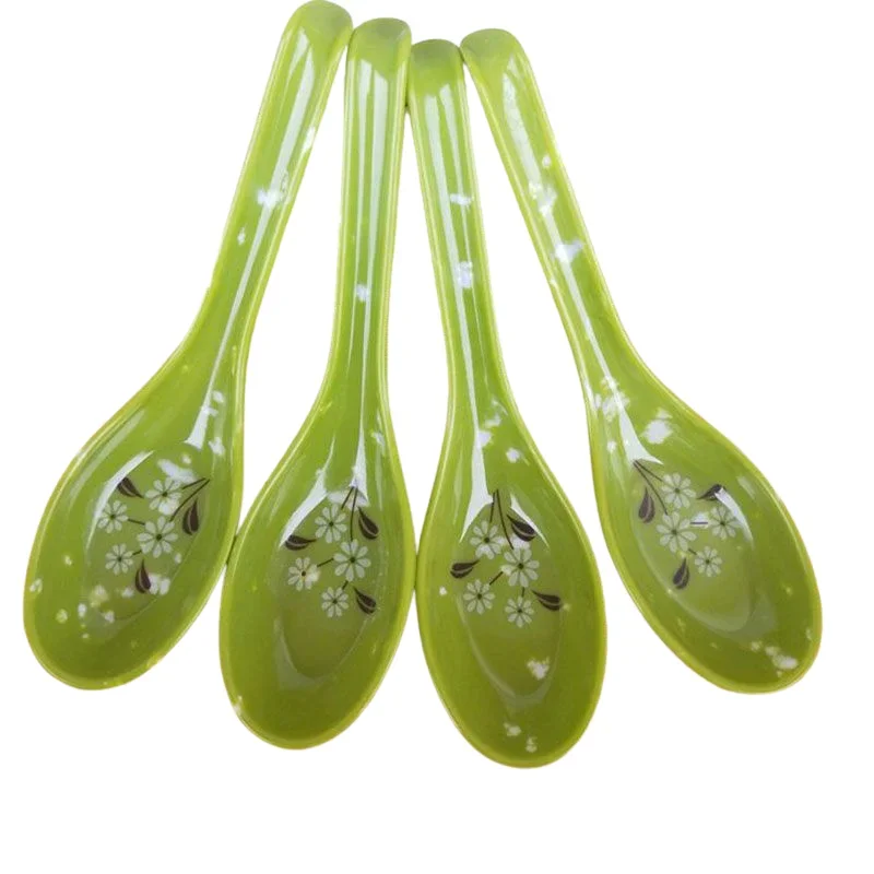 1pcs Soup Spoons Japanese Rice Spoons Sauces Soup Spoon Porridge Spoon Ramen Pho Wonton Dumpling cucharas de cocina