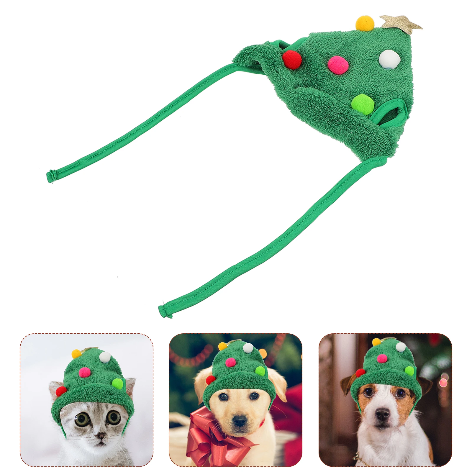 

1 pc Christmas Hat For Dogs Cats Red Xmas Hat Lightweight Pet Party Costume Dog Head Decoration Holiday Gift Pet Supplies