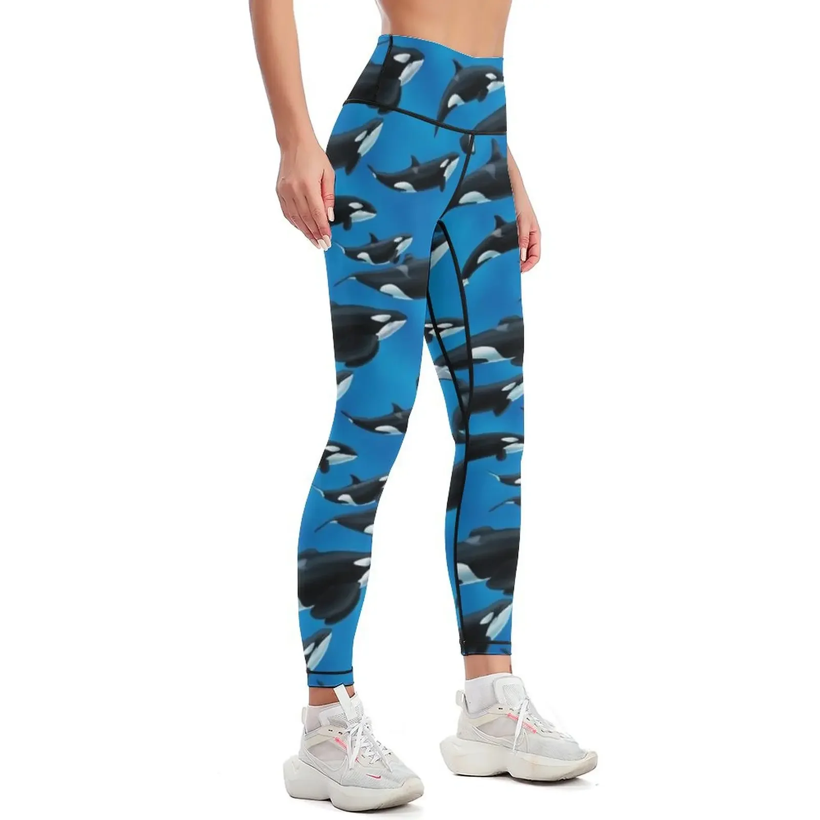 Florida Orcas Pattern Leggings leggins push up woman Women's high waist Womens Leggings