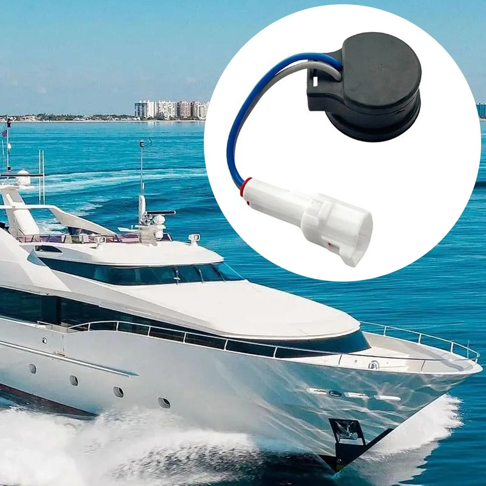 Alarma de motor de barco para motor fueraborda, alto rendimiento profesional, advertencia