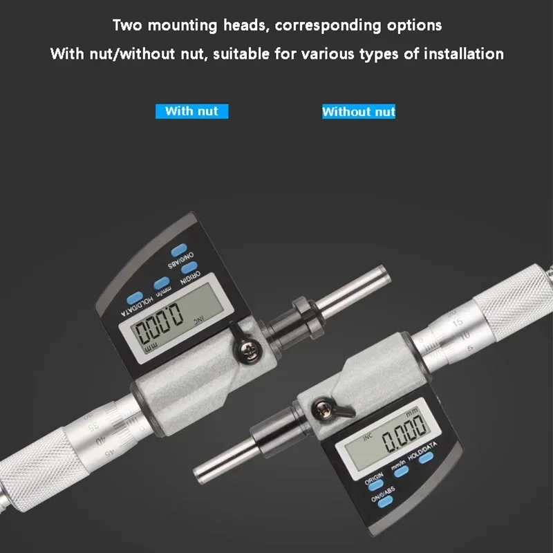 

Spiral Micrometer Digital Display Measuring Tool with Engraved Line Differential Head with Mounted Electronics High Precision