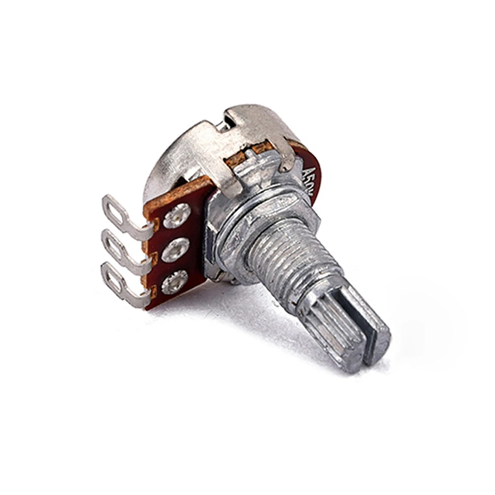 

10pcs A50k Full Size Bass Pots Potentiometer Long Knurled Split Shaft Audio Taper Low Friction for Guitar Bass