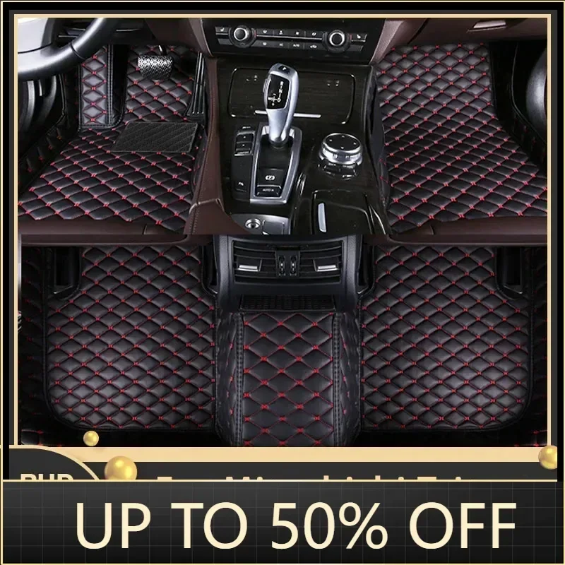 Car Floor Mats For Mitsubishi Triton L200 Sportero Hunter KA 2005~2014 Custom Auto Foot Pads Luxury Carpet Interior Accessories