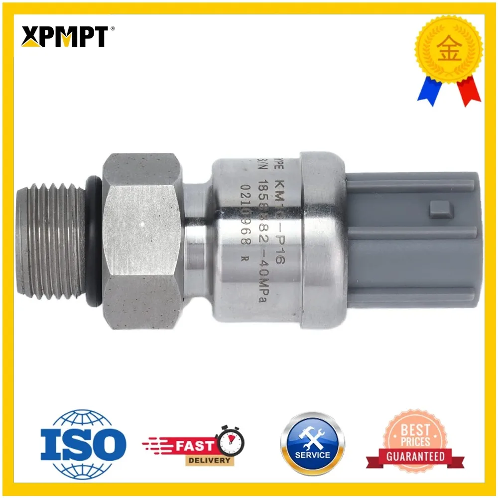 High Pressure Sensor Excavator Replacement Part KM10P16 Premium Durable 40Mpa Pressure Detection for KATO HD450 HD8203R