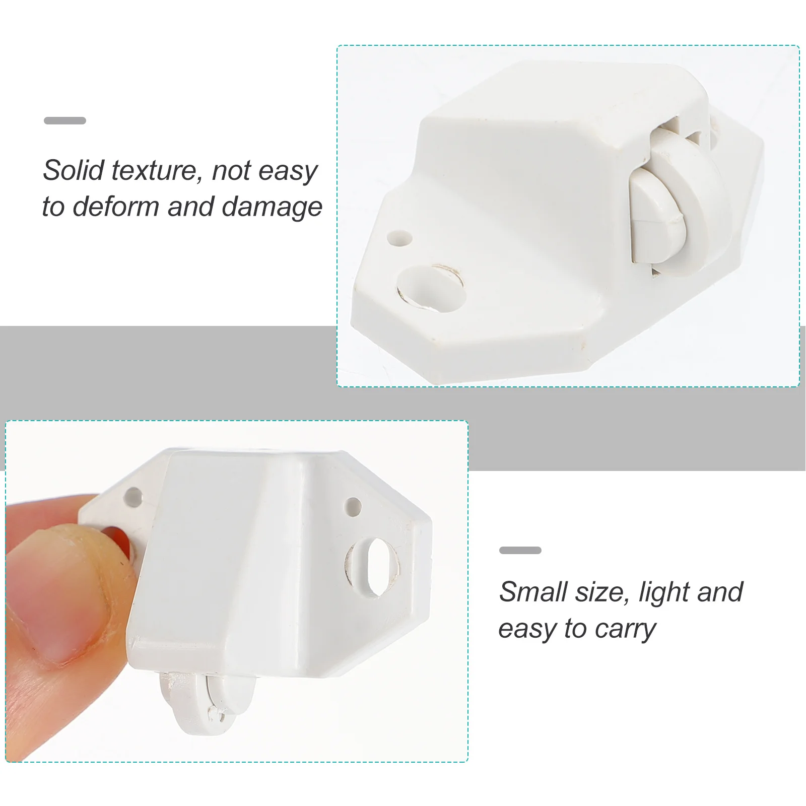 

10 set Catch Buckle Door Latch For Furniture Wooden Screen Cabinet Cupboard Furniture Latch Wardrobe Closet Lock Clip