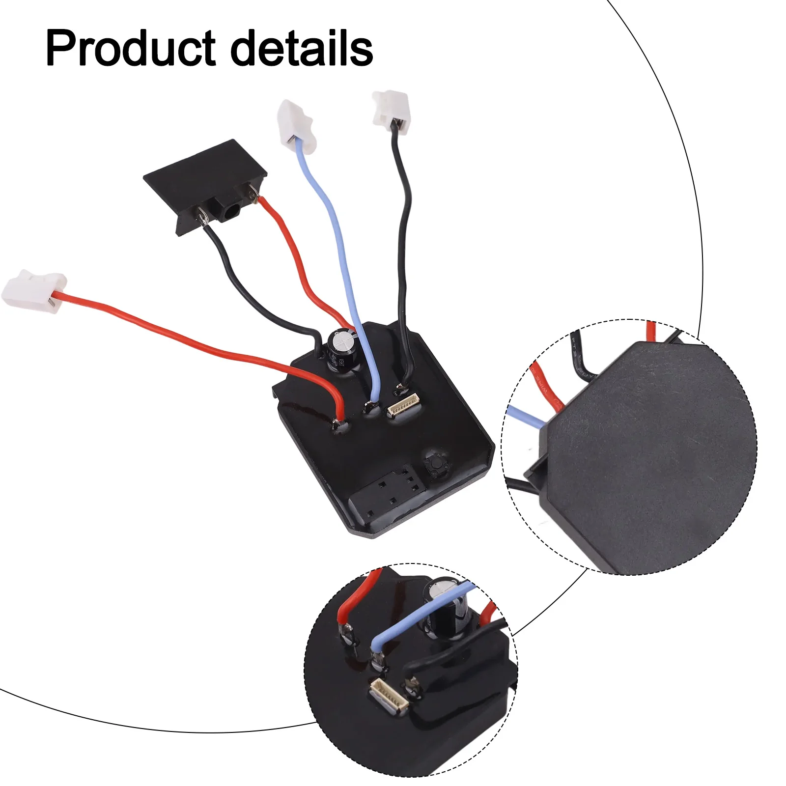 8-draads controller Borstelloze controller Compact formaat Eenvoudige installatie Metalen constructie Borstelloze sleutelonderdelen
