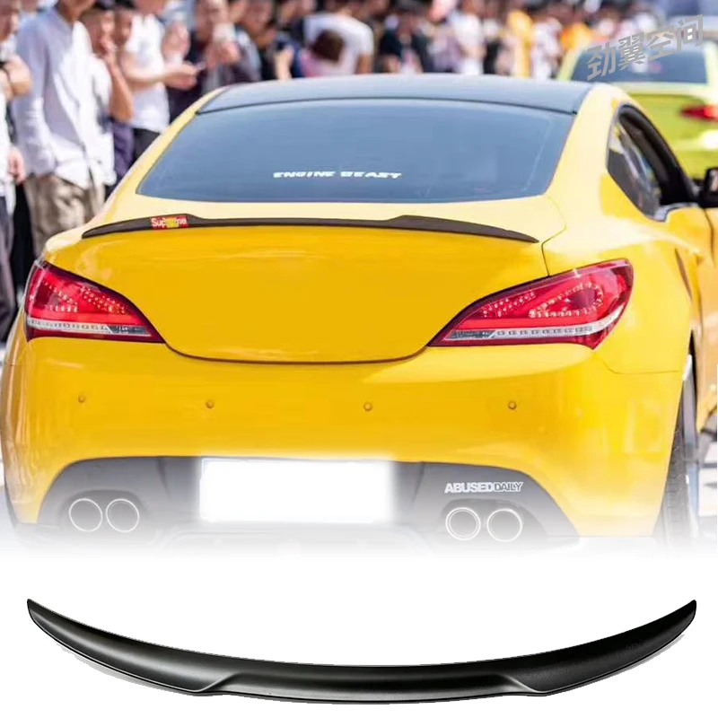 Blade Style Real Carbon Fiber Rear Spoiler Car Exterior Modification Accessories Decoration For Hyundai Coupe 2009‑2012