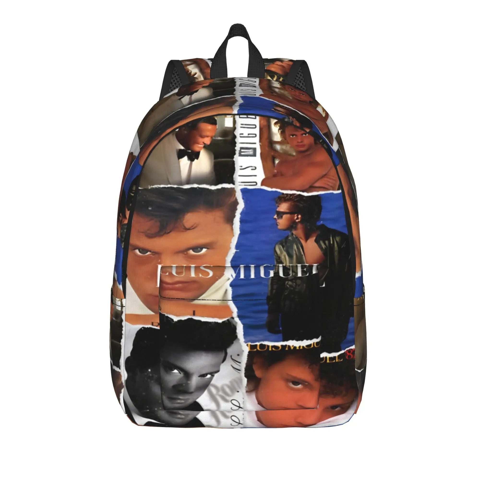 

Luis Miguel Albums Backpack for Men Women Fashion High School Business Daypack College Canvas Bags Gift