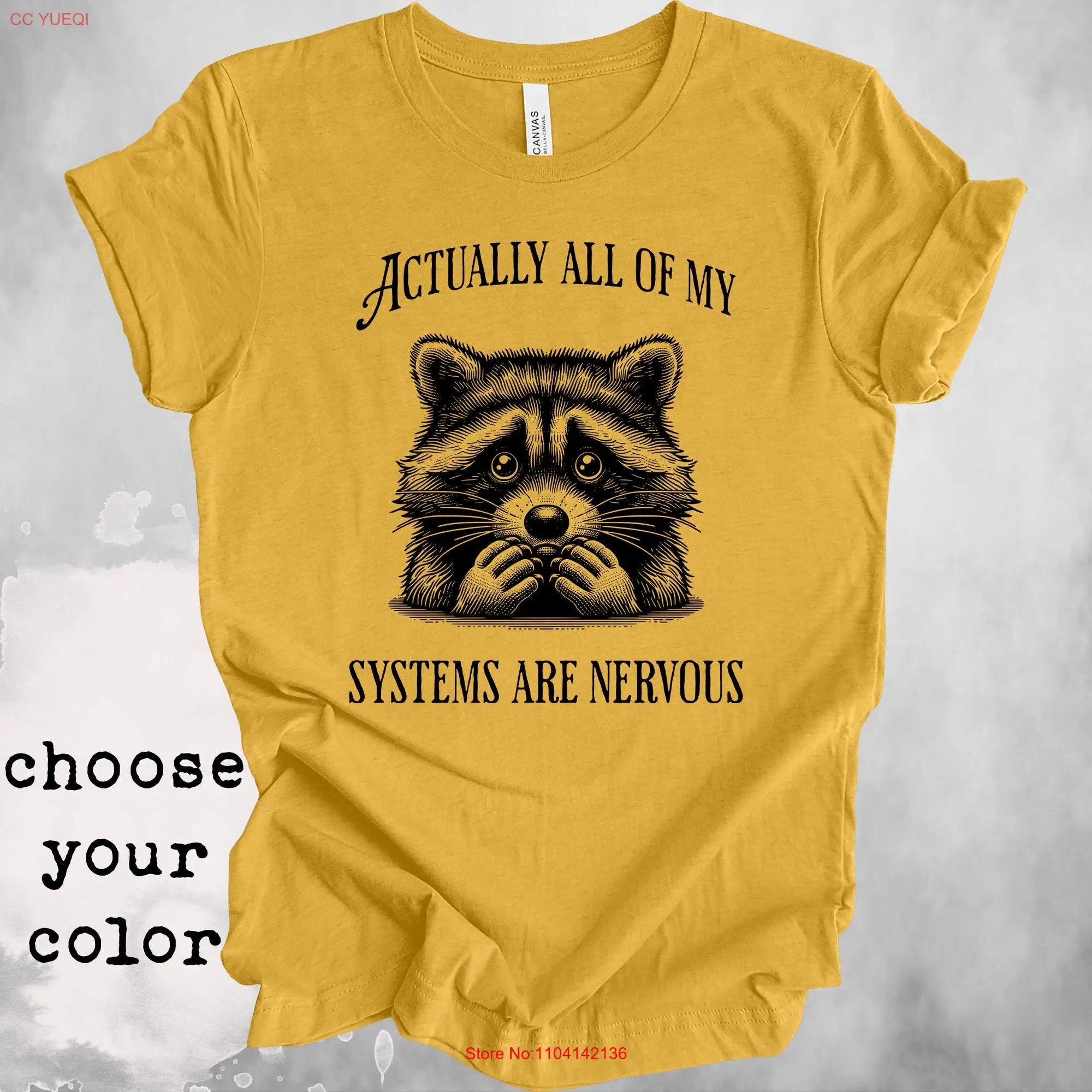 Actually All of My Systems Are Nervous T Shirt Funny Mental Health Anxiety Depression ADHD Meme Weirdcore Vintage Retro