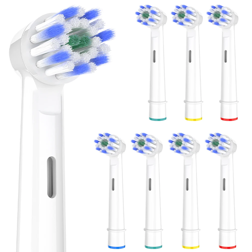 Compatible with Oral B Electric Toothbrush Replacement Brush Heads, Soft Bristles Toothbrush Head Refills for OralB Pro 1000/100