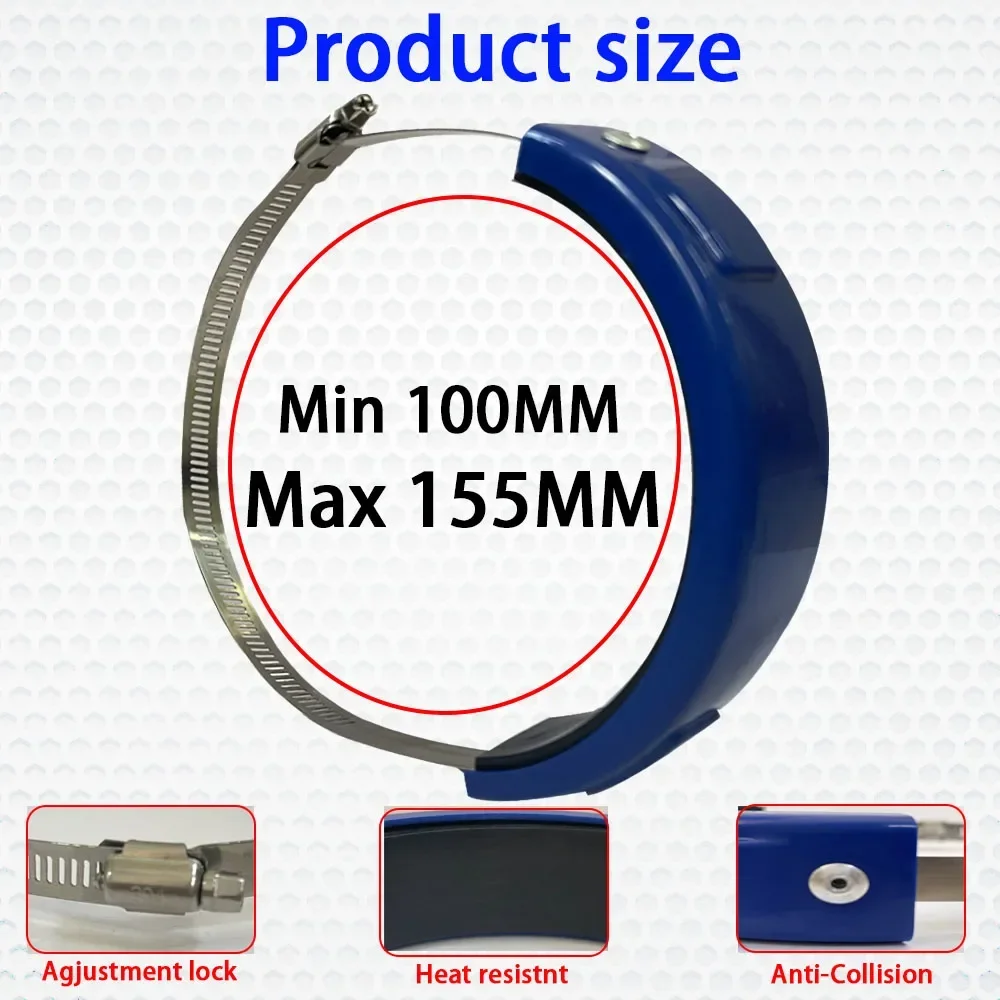 1 قطعة للوقت على الطرق الوعرة دراجة نارية العادم العام المضادة للسقوط الدائري ، حلقة حماية العادم ، حلقة العادم على الطرق الوعرة المضادة للتآكل #3