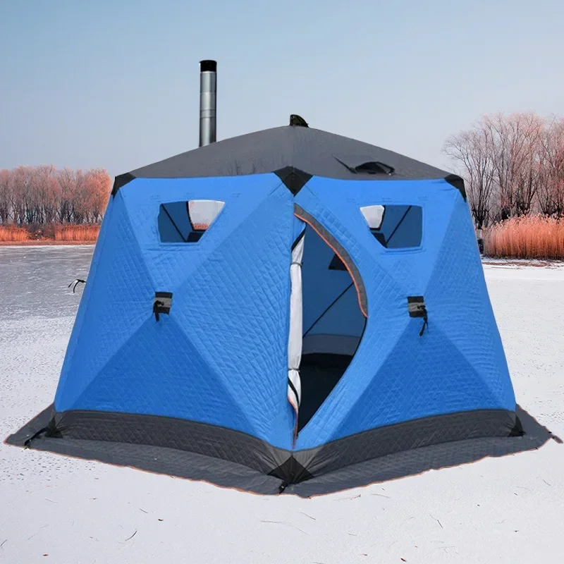 Custom ome High Quality thermal insulated tents for winter camping outdoor  sauna cube Tents Pop Up  Winter ice Fishing  tent