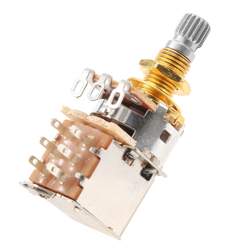 AC22-Guitar Pots 500K Short Split Shaft Audio Taper Push/Pull Potentiometer