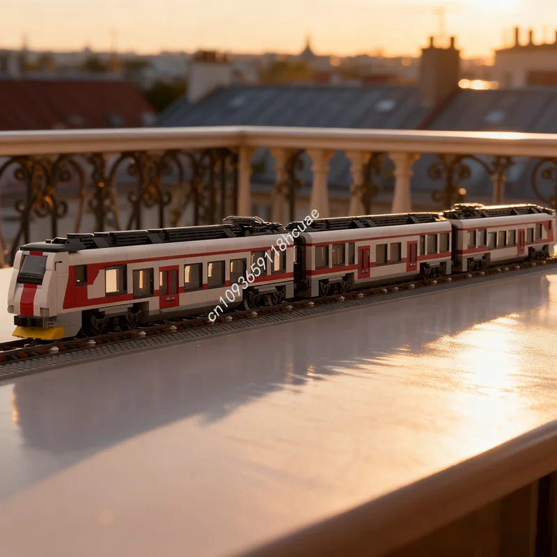 

1948 шт. MOC Словацкая Пантера Поезд Город Поезд Модель Строительные Блоки Игрушки Сборка Творческая Идея Рождественский Подарок Дети День Рождения