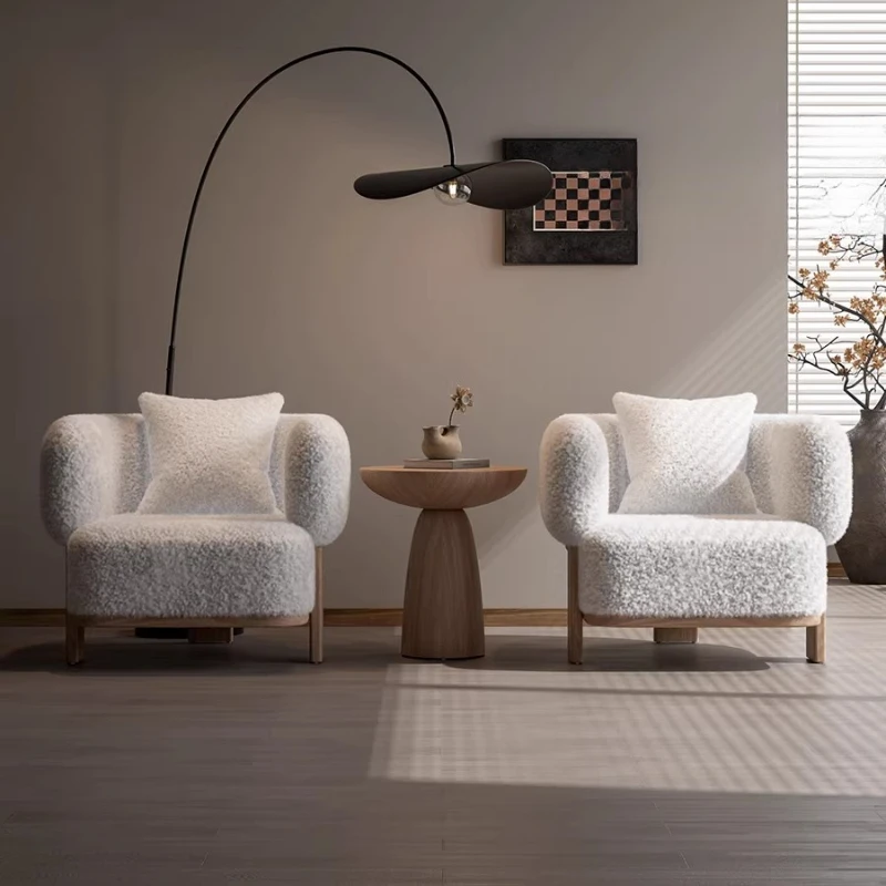 Sillas individuales para sala de estar, sillas ergonómicas de lujo de diseño para sala de estar, cómodas Sillones Vintage, muebles de balcón