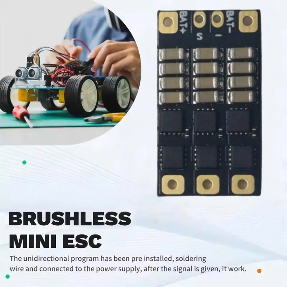 

For AM32 Brushless Mini Electric Adjustable 20A Drone DIY Motor Model Fixed Wing Car Brushless Ship Model Microphone J6R8